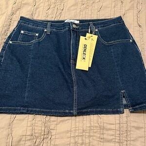 Women's Denim Skort - Dark Blue
